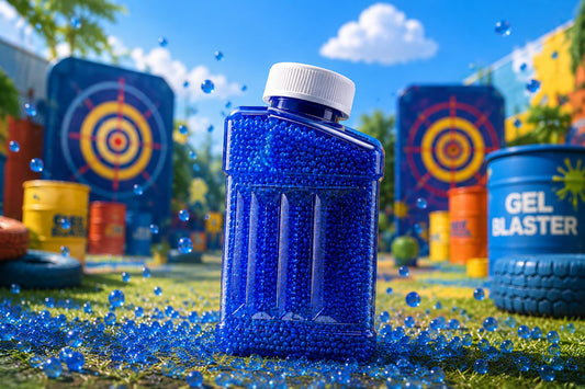 Blastero blue gel balls — 50,000 rounds in carry container